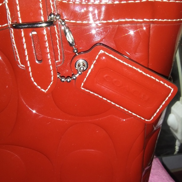 Red Coach Purse - Picture 3 of 5